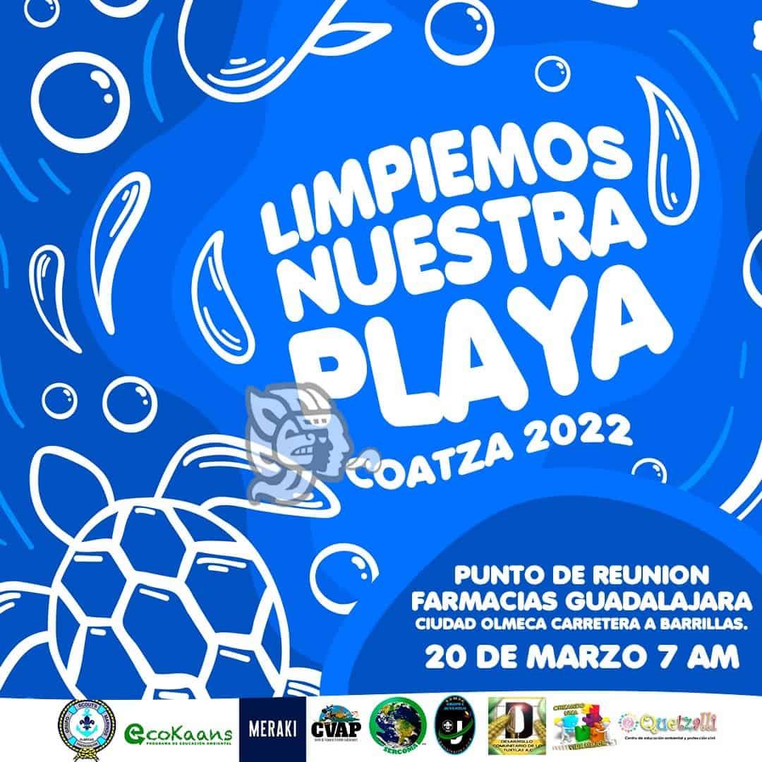 Limpiarán este domingo las playas de Coatzacoalcos