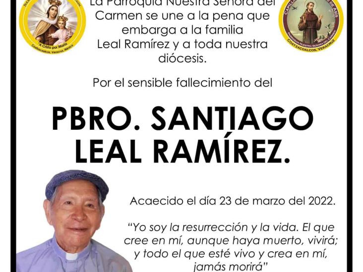 Fallece Santiago Leal, sacerdote fundador de la parroquia del Carmen