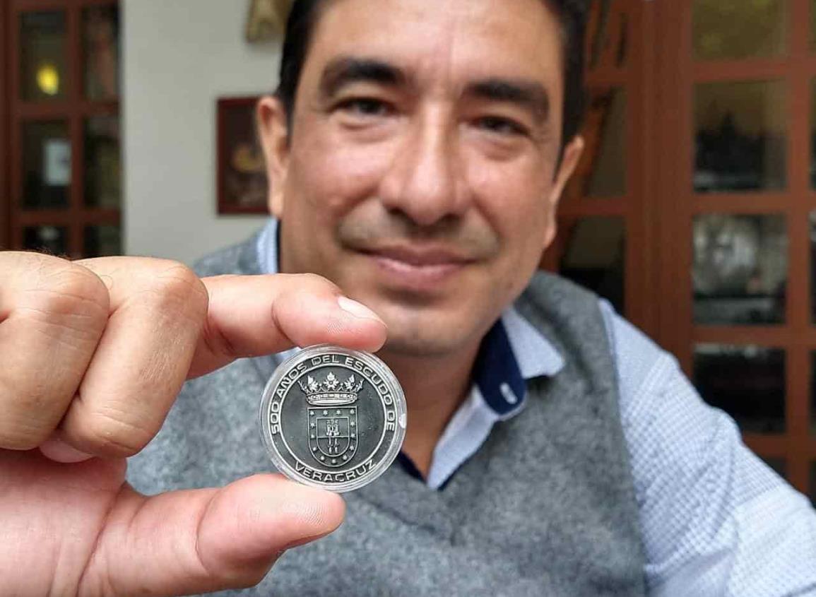 Recibirá Rey de España moneda conmemorativa de los 500 años del Escudo de Veracruz