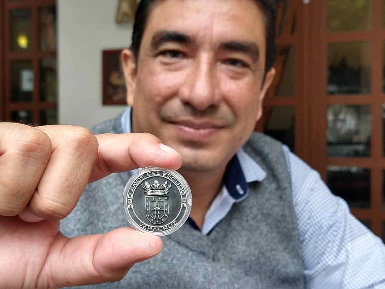 Recibirá Rey de España moneda conmemorativa de los 500 años del Escudo de Veracruz