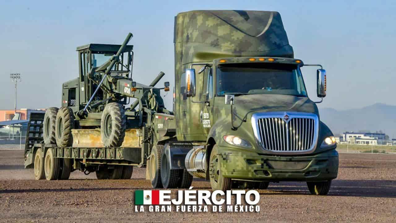 Sedena envía primer convoy con maquinaria para construcción de Tren Maya