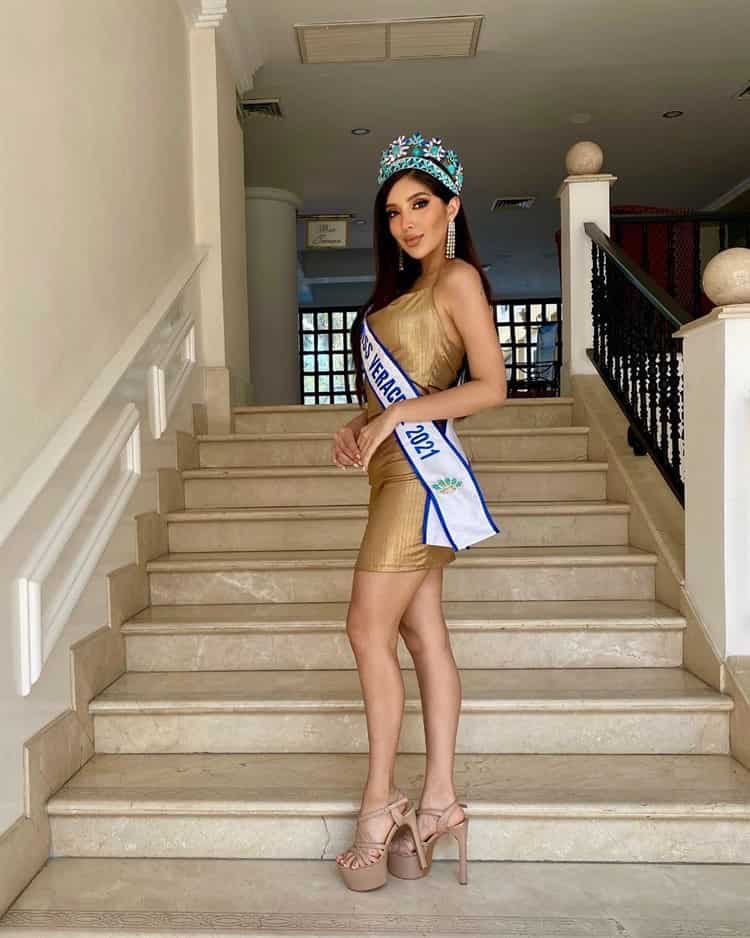 Con belleza e inteligencia, Diana busca poner en alto a Veracruz en Miss México