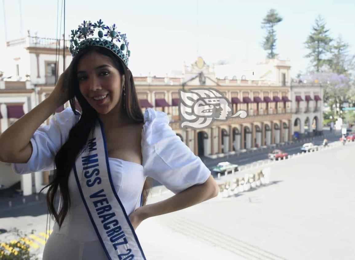 Con belleza e inteligencia, Diana busca poner en alto a Veracruz en Miss México