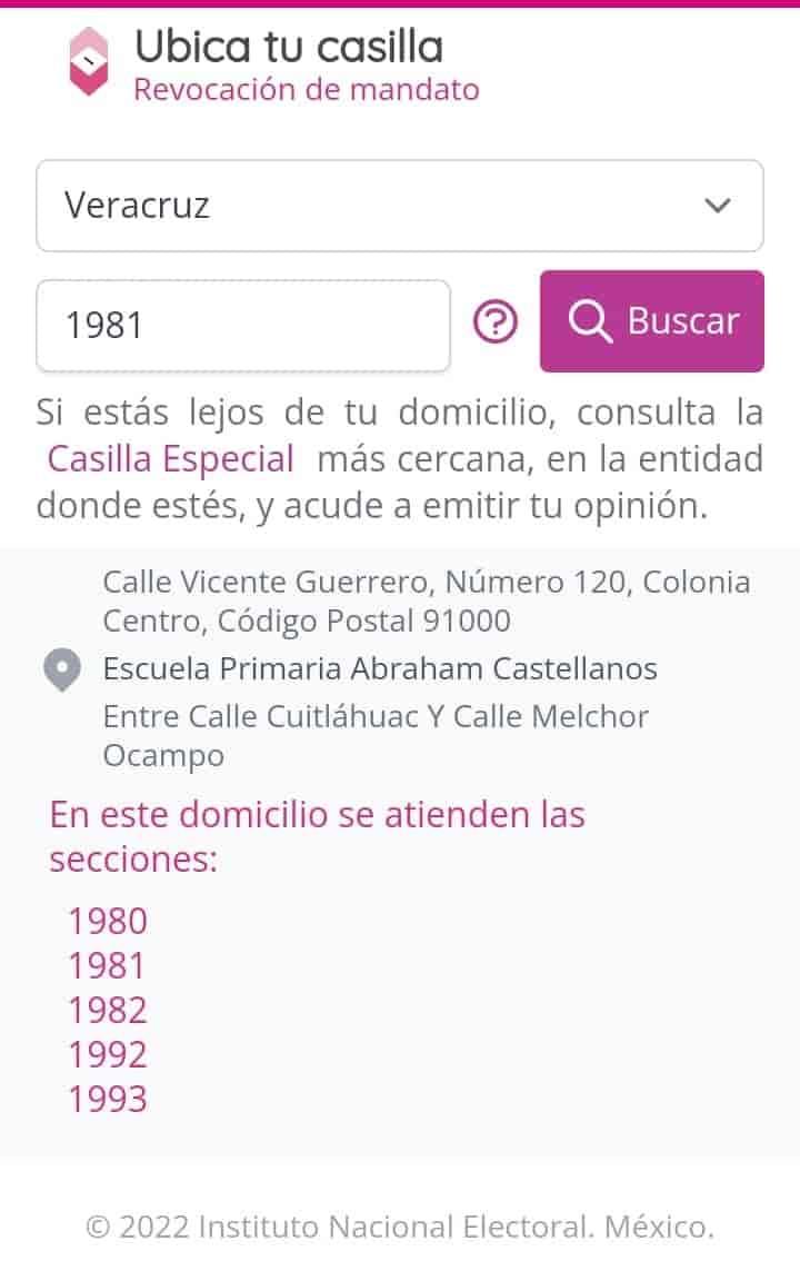 ¿No sabes cómo ubicar tu casilla para la revocación de mandato? Aquí te explicamos