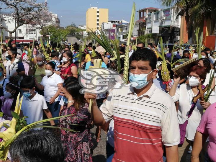 Domingo de ramos vuelve a ser presencial en Coatzacoalcos luego de dos años