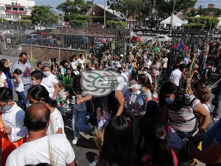 Domingo de ramos vuelve a ser presencial en Coatzacoalcos luego de dos años