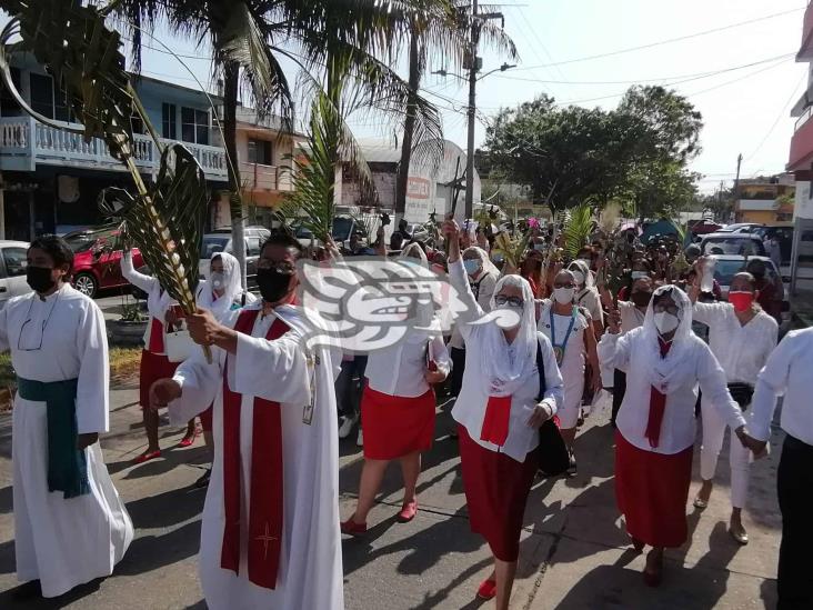 Domingo de ramos vuelve a ser presencial en Coatzacoalcos luego de dos años