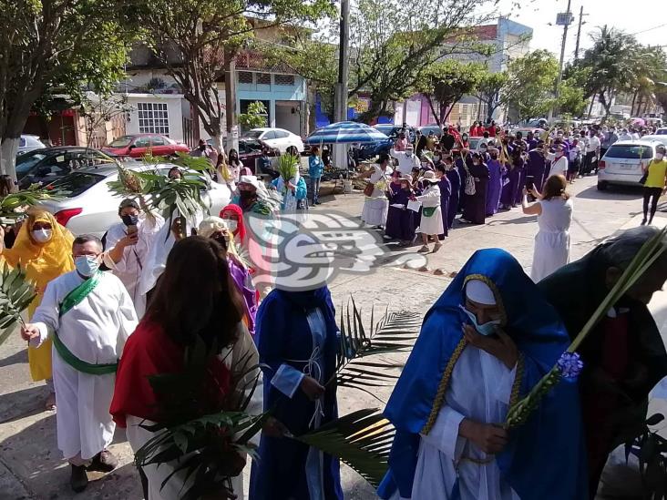 Domingo de ramos vuelve a ser presencial en Coatzacoalcos luego de dos años