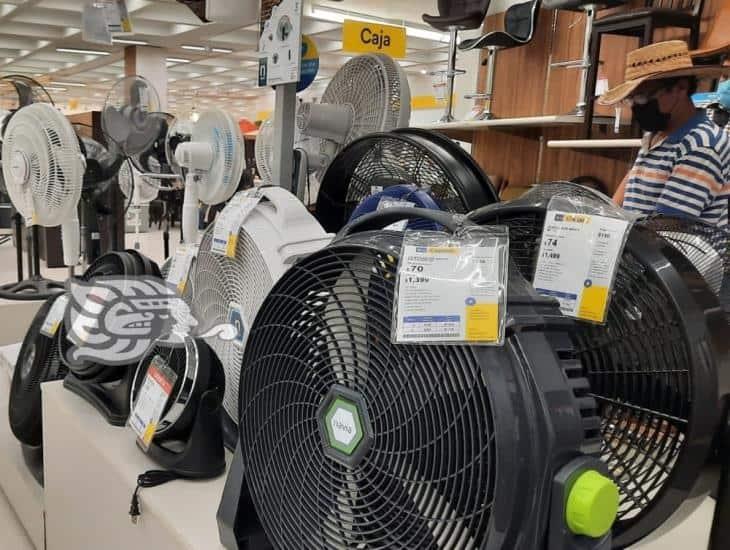 Incrementa venta de ventiladores ante ‘calorones’ en Agua Dulce