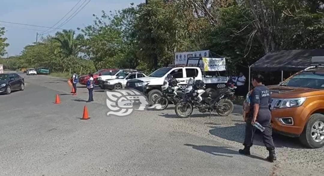 Ponen en marcha operativo de semana santa en Moloacán