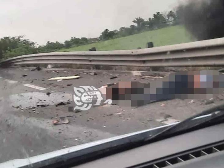 Muere porteño en accidente sobre la carretera La Tinaja-Cosoleacaque