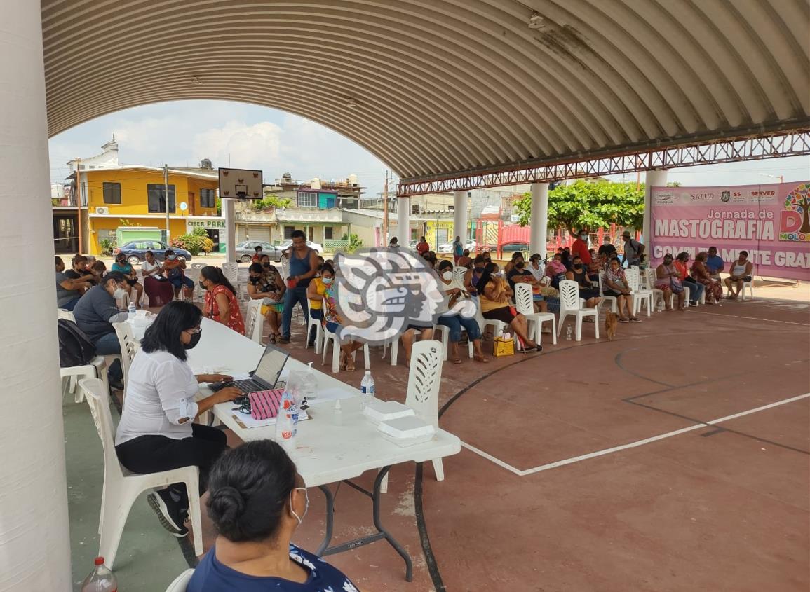 Aplicaron mastrografías a 180 mujeres en Moloacán