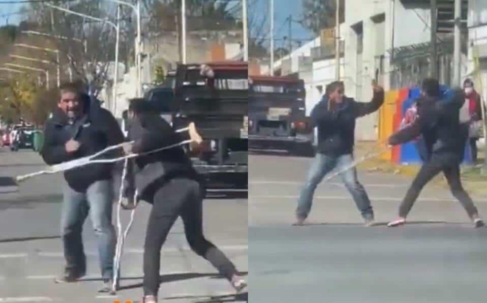 ¡Milagro! Hombre con muletas sale corriendo tras ser exhibido como un estafador