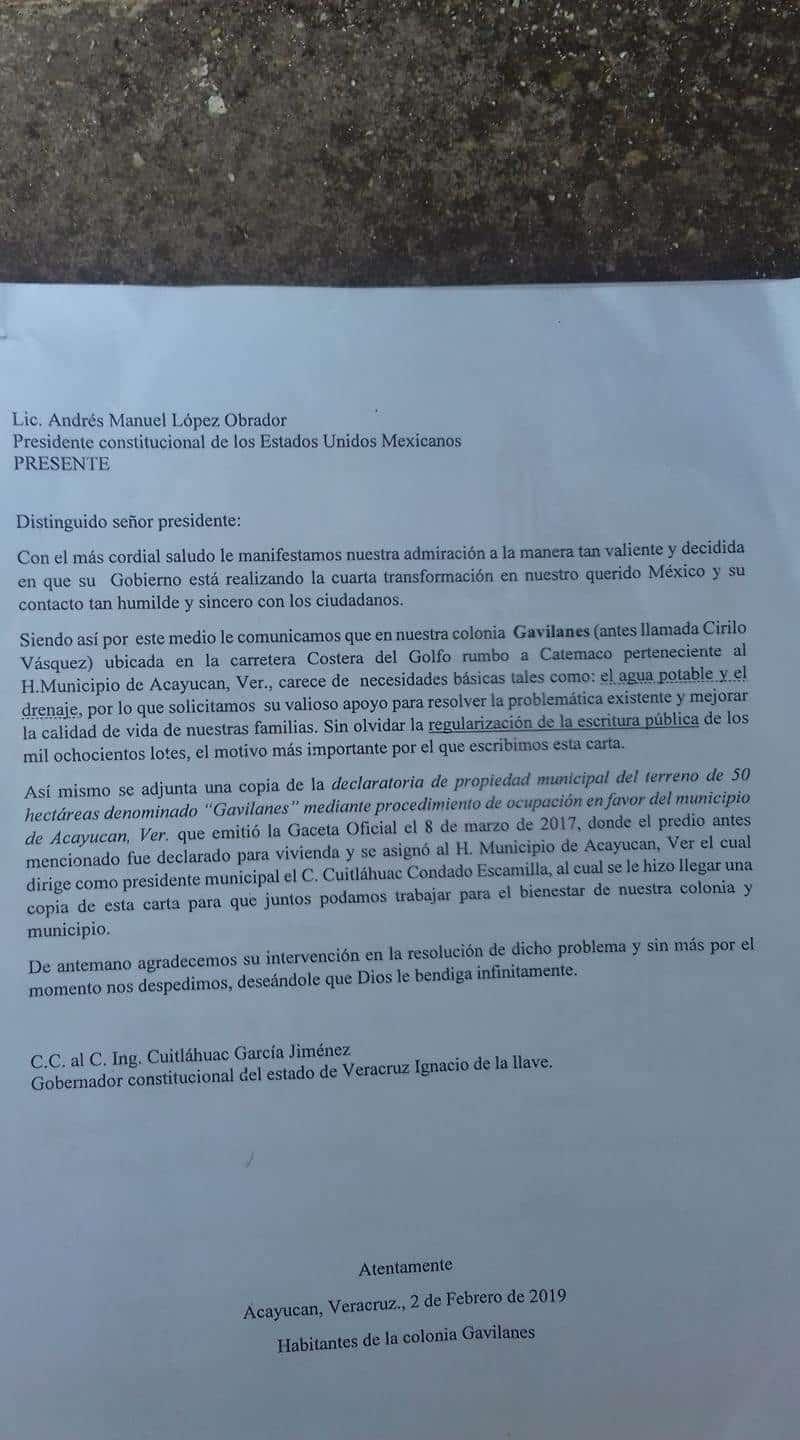 Piden vecinos de los Gavilanes regularización de su colonia