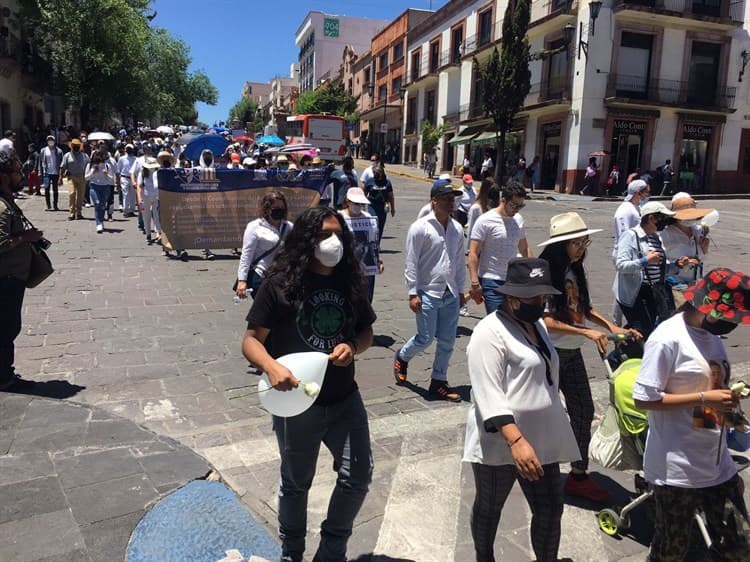 En Zacatecas, realizan marcha para exigir justicia por el asesinato de 4 estudiantes