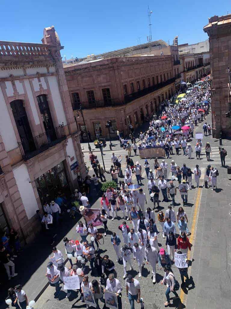 En Zacatecas, realizan marcha para exigir justicia por el asesinato de 4 estudiantes