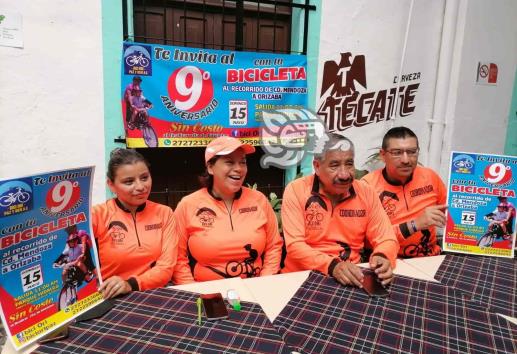 Alista grupo Bici Ori rodada por su noveno aniversario