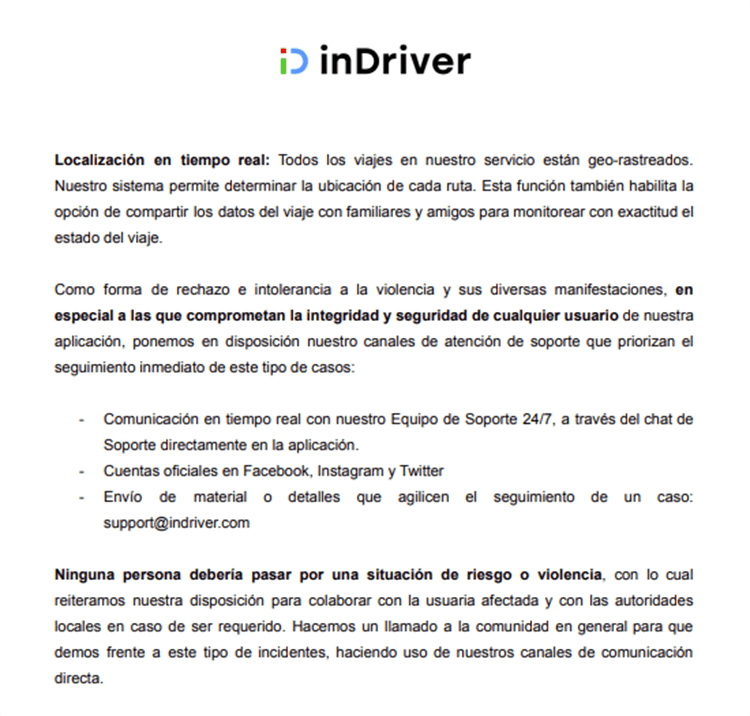 InDriver anula permiso a conductor en Veracruz por presunto acoso contra mujeres