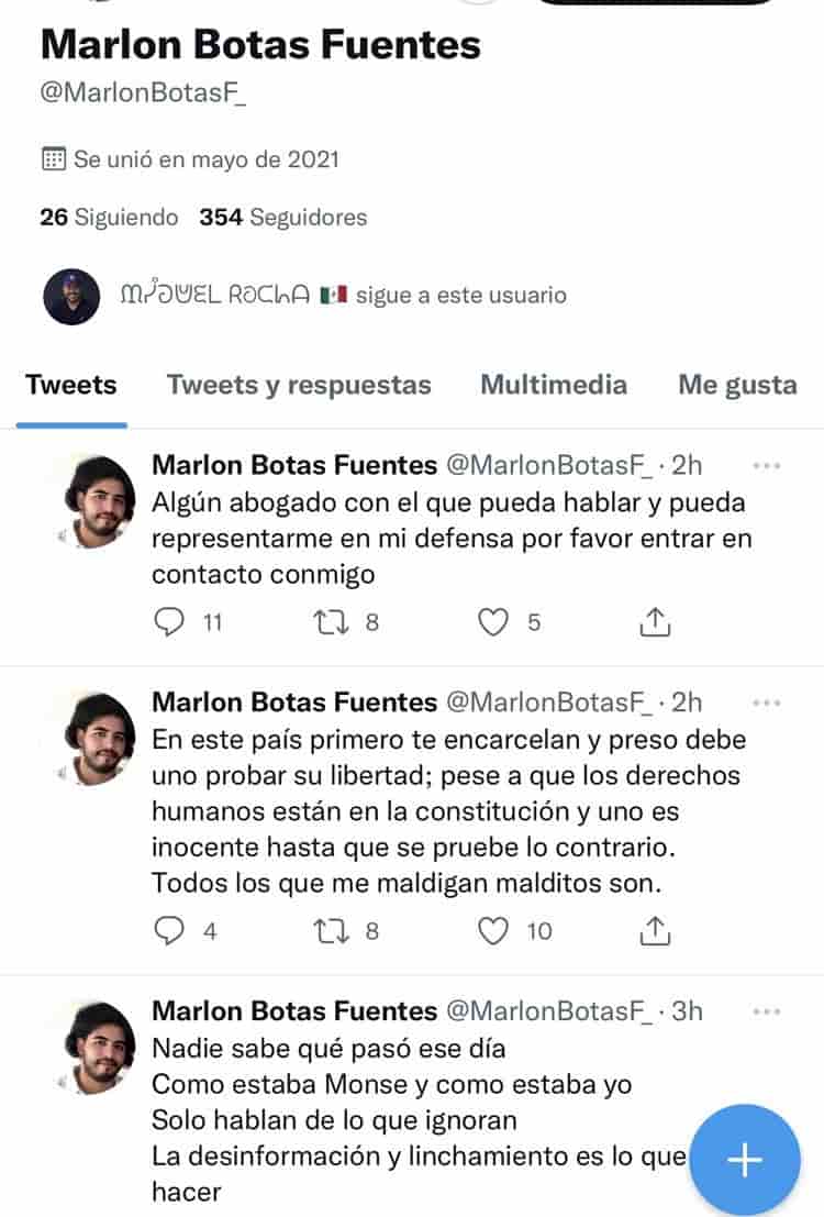 Marlon Botas Fuentes activó sus redes sociales tras video sobre caso Monse Bendimes