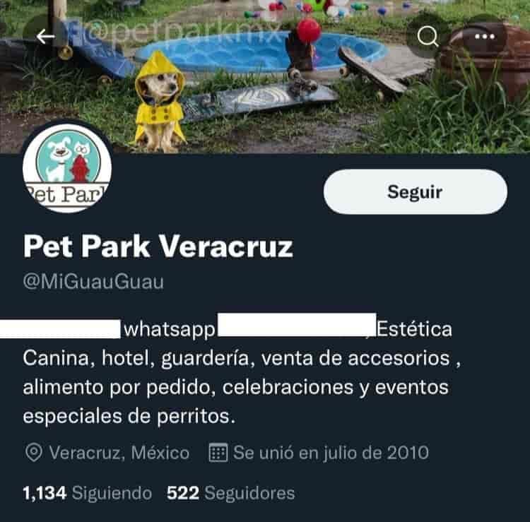 Denuncian maltrato animal por cuidadores de perros Pet Park MX en Veracruz