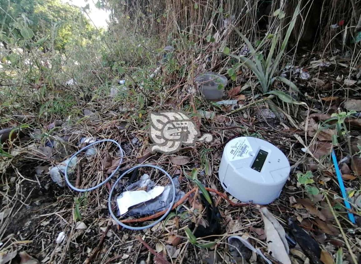 Siguen robando medidores de la CFE en la ciudad de Coatzacoalcos