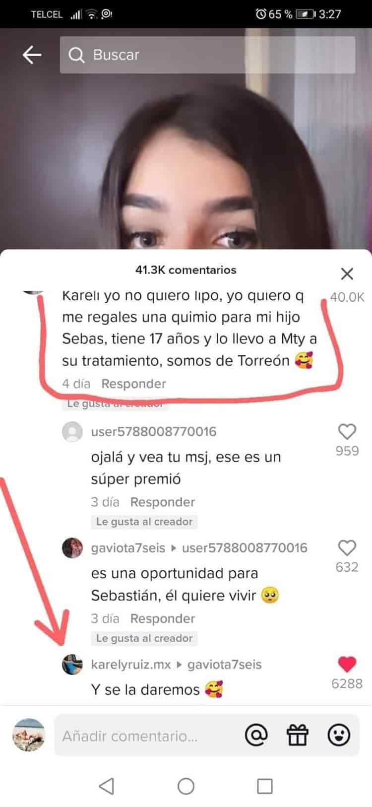 La influencer y modelo Karely Ruiz cumplió en regalar la quimio que había prometido