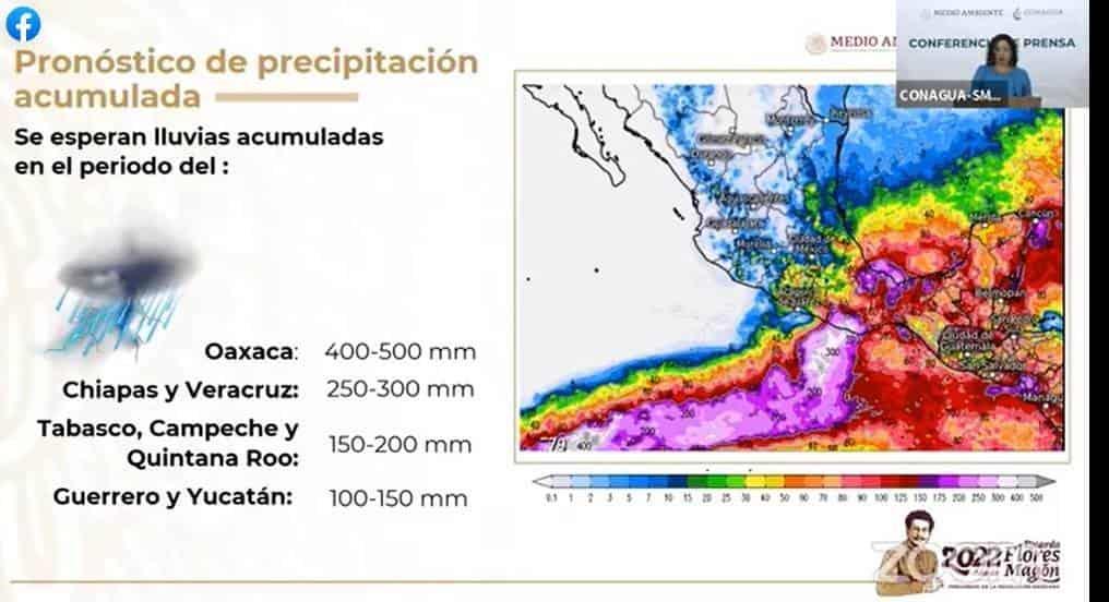 Agatha afectaría ríos y presas de Veracruz; alcanzará porción sur el martes