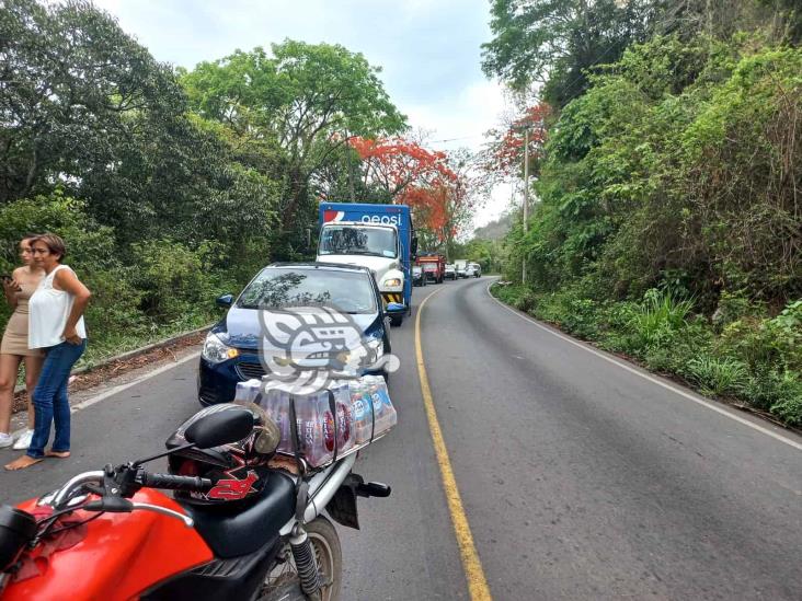 Vuelca tractocamión en la carretera Atoyac-Paso del Macho; hay un muerto