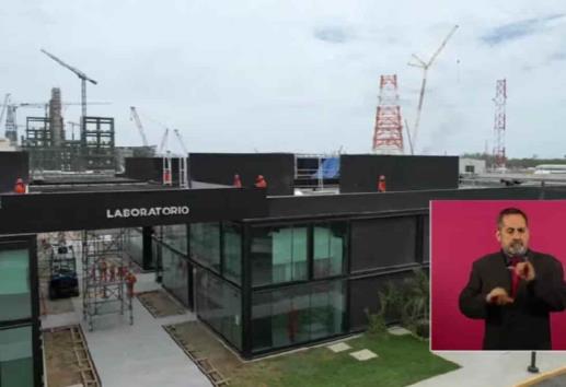 Casi listo, el laboratorio de la Refinería Olmeca