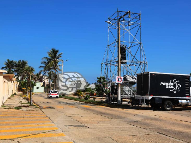 Preparan el malecón de Coatzacoalcos para festejos de los 500 años