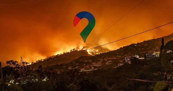 Google Maps te informará de incendios activos y la calidad del aire