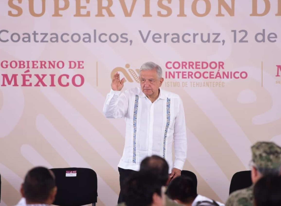 Supervisa AMLO avances; al 70% los trabajos de Modernización del puerto de Coatza