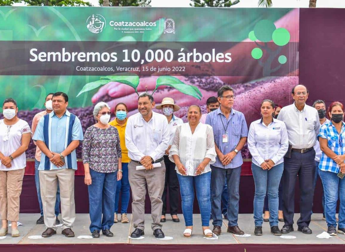 Ciudadanos sembrarán en Coatzacoalcos 10,000 árboles