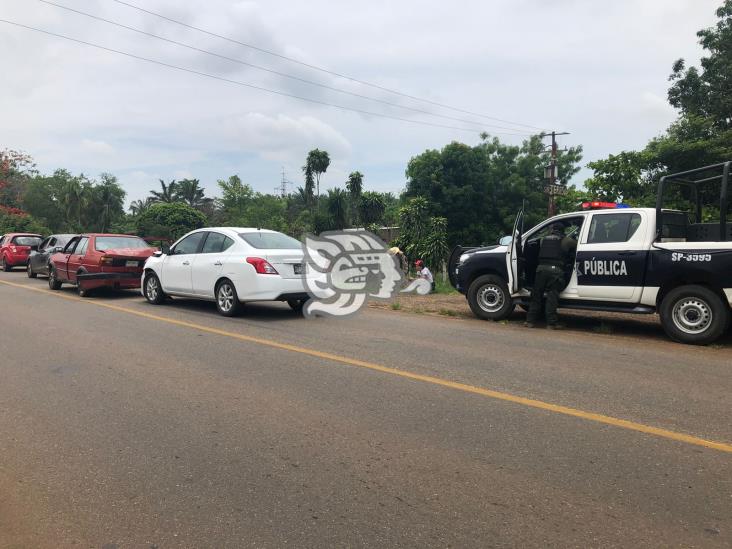 Choque múltiple dejó daños cuantiosos y dos lesionadas en la Costera