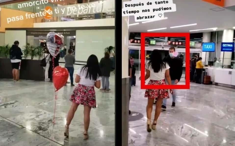 ¡Va a aeropuerto a recibir a novio que conoció en Internet y no la reconoce!