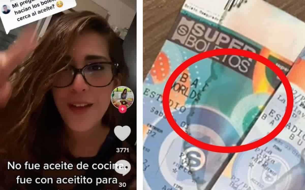 Ni el mar está tan salado: joven arruina con aceite boletos para Bad Bunny