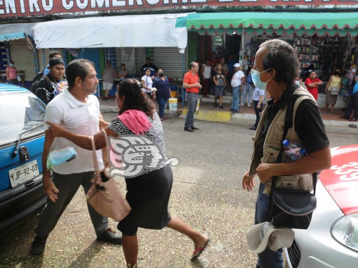 Reportero gráfico Sergio Balandrano fue agredido en el centro en Coatzacoalcos