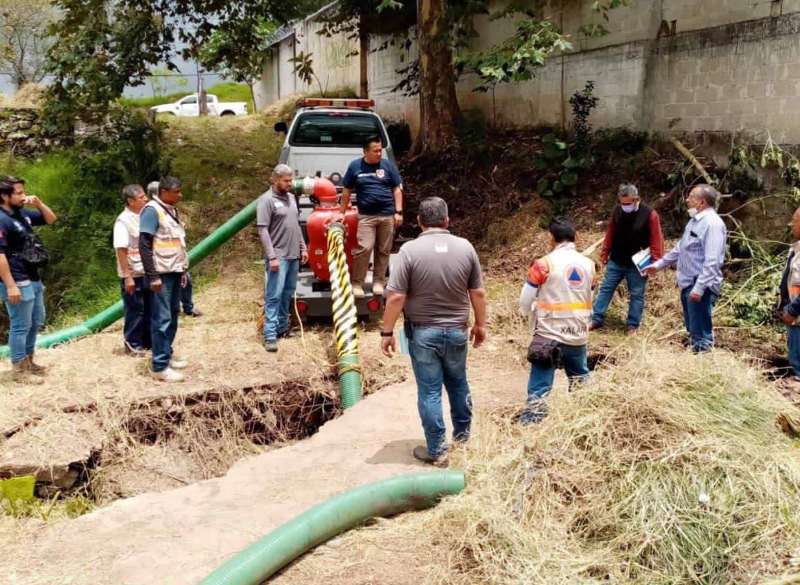 Realiza PC labores de prevención por lluvias