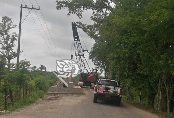 Demolerán y reconstruirán puente en Las Choapas