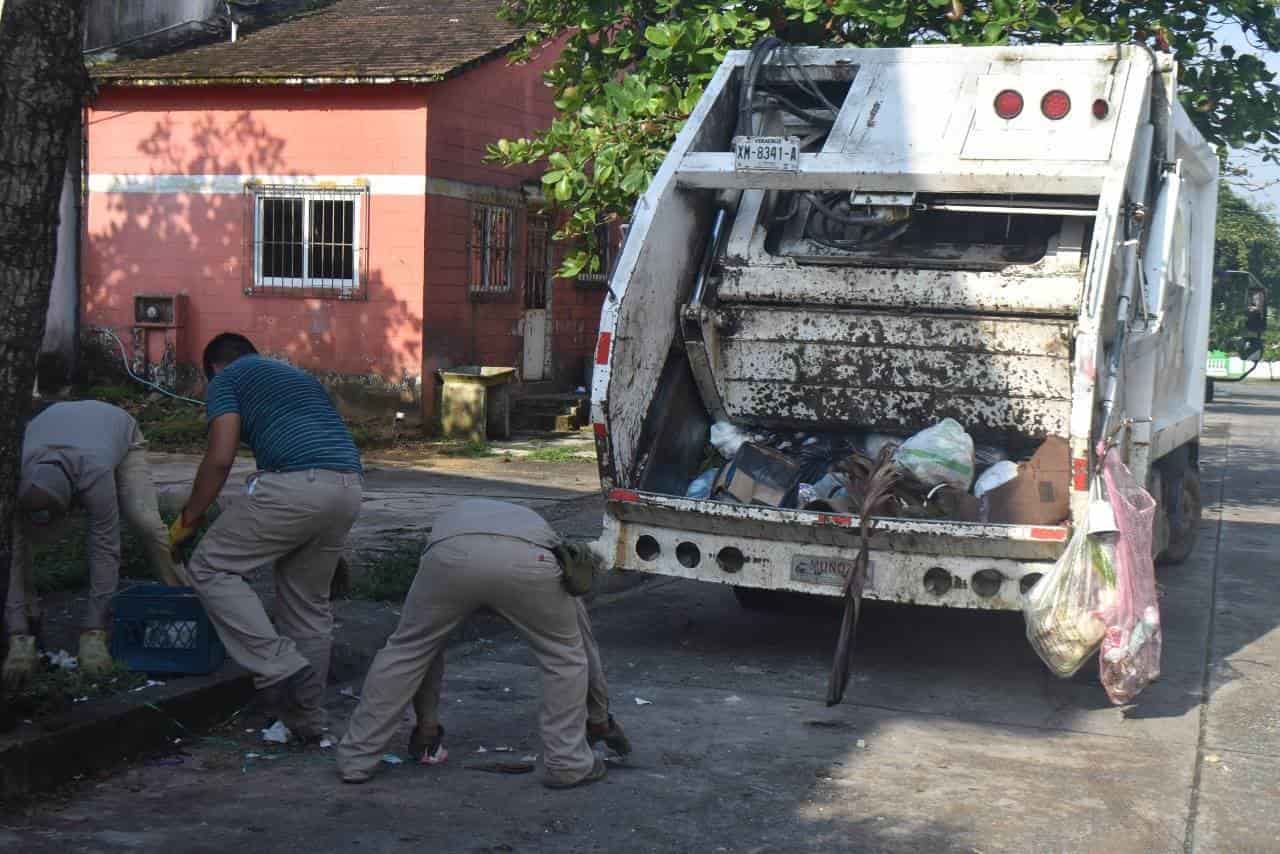 Regularizan recolección de basura en Nanchital