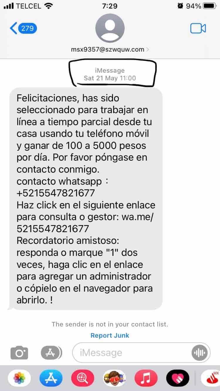 Ofertas laborales por Whatsapp y SMS, ¿‘gancho’ para trata de personas?