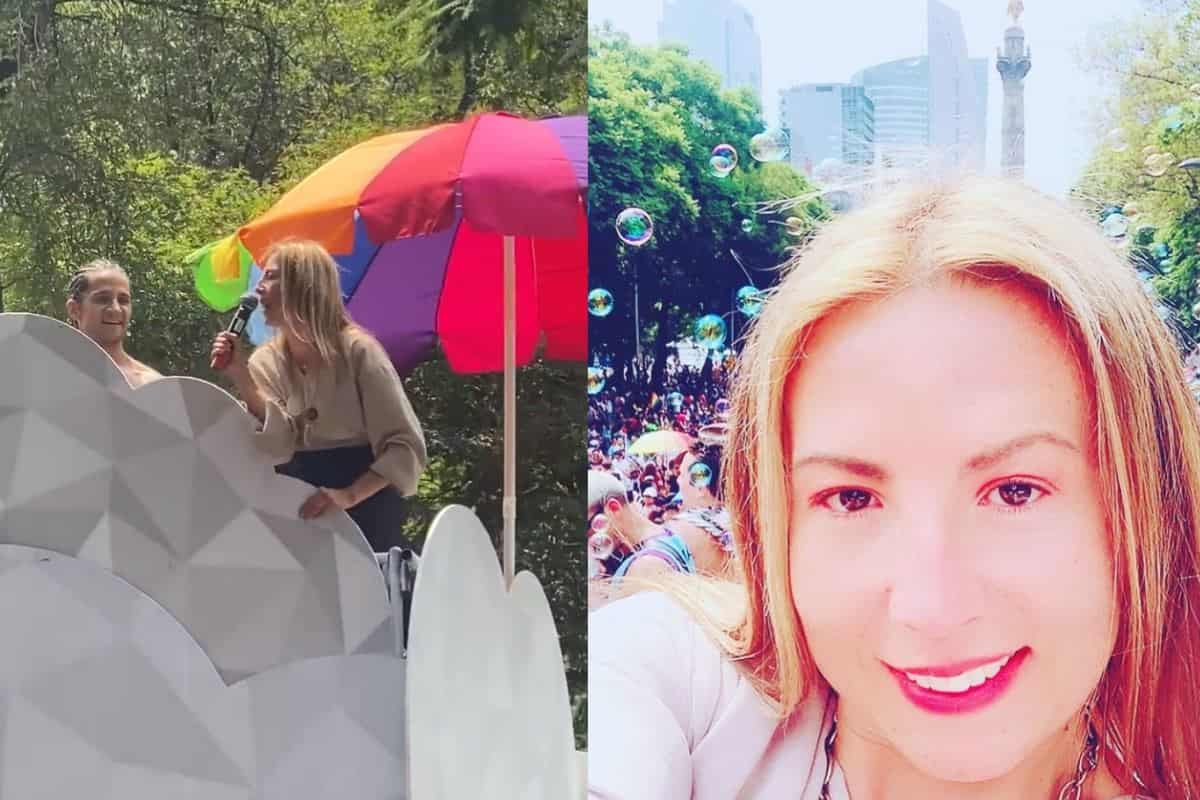 Mafe Walker se sumó a la marcha Pride de la CDMX, habló en idioma alienígena