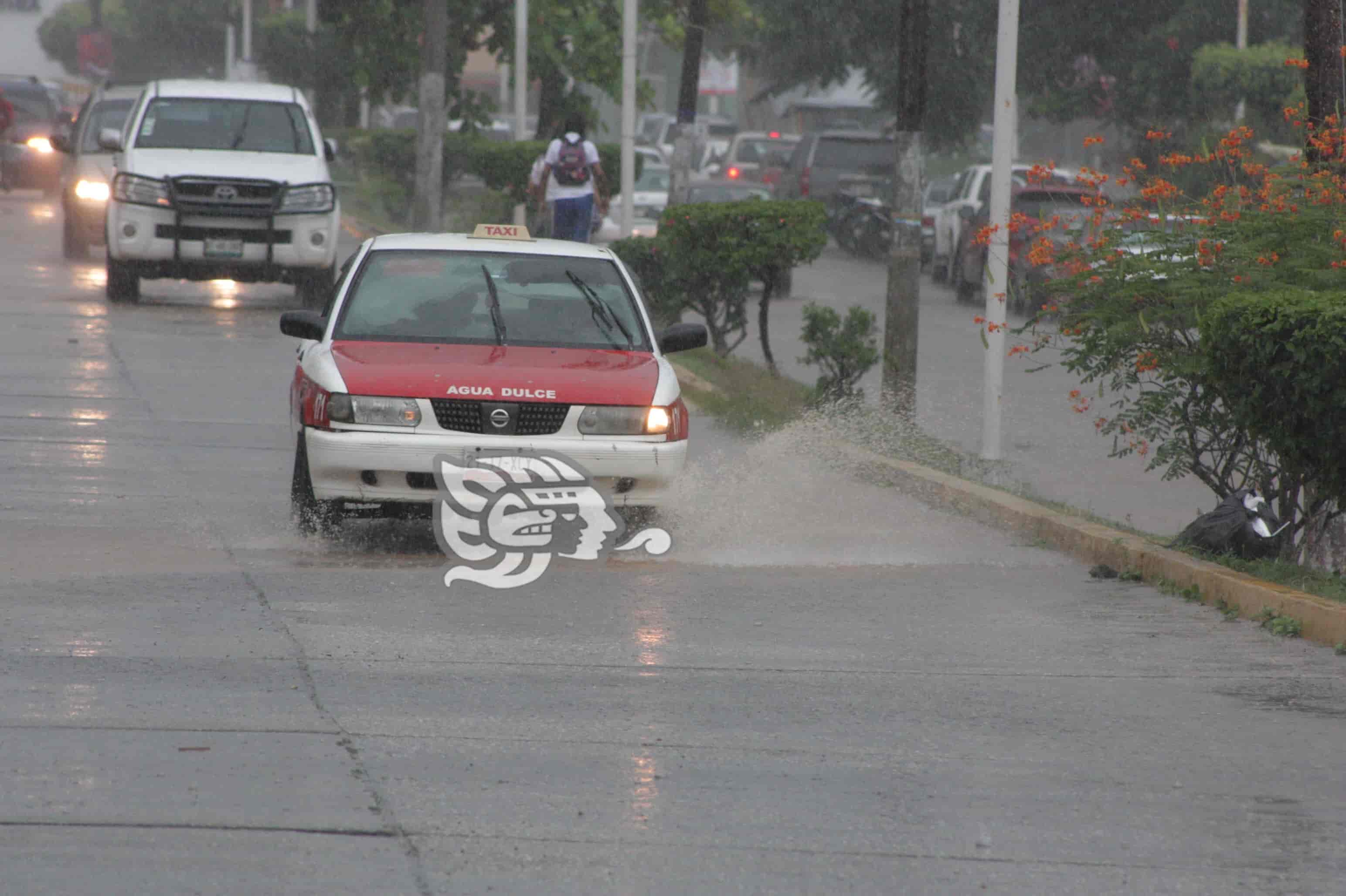 Lluvias no dejan estragos graves en Agua Dulce: Protección Civil