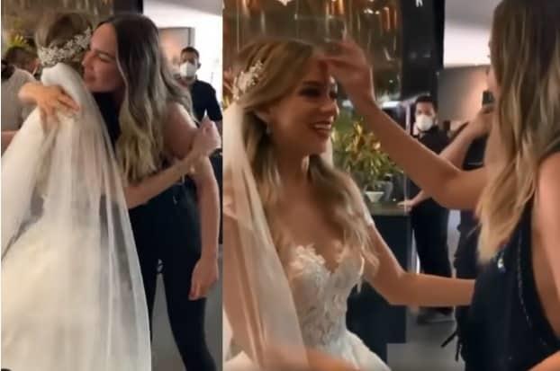 Que seas muy feliz: Belinda da su bendición a una novia en Monterrey