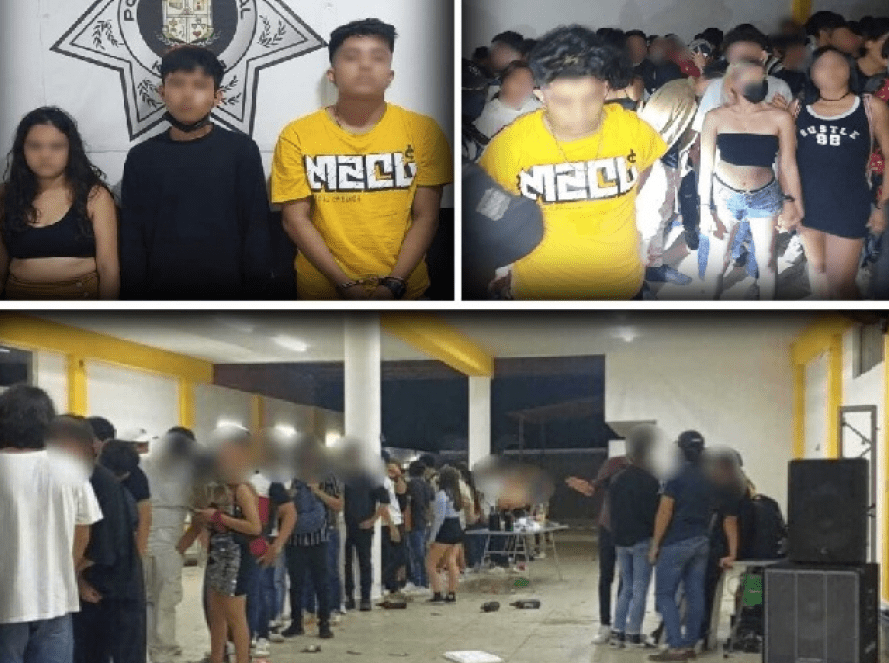 En Yucatán, clausuran fiesta clandestina con 180 mejores de edad