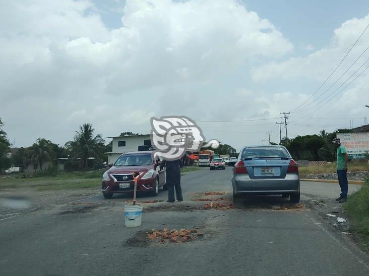 En Papantla, carretera que costó 55 mdp fue dañada por las lluvias