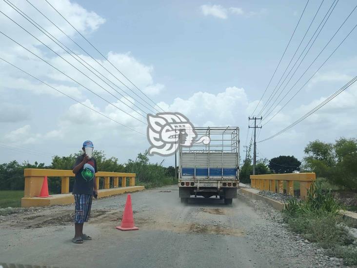 En Papantla, carretera que costó 55 mdp fue dañada por las lluvias