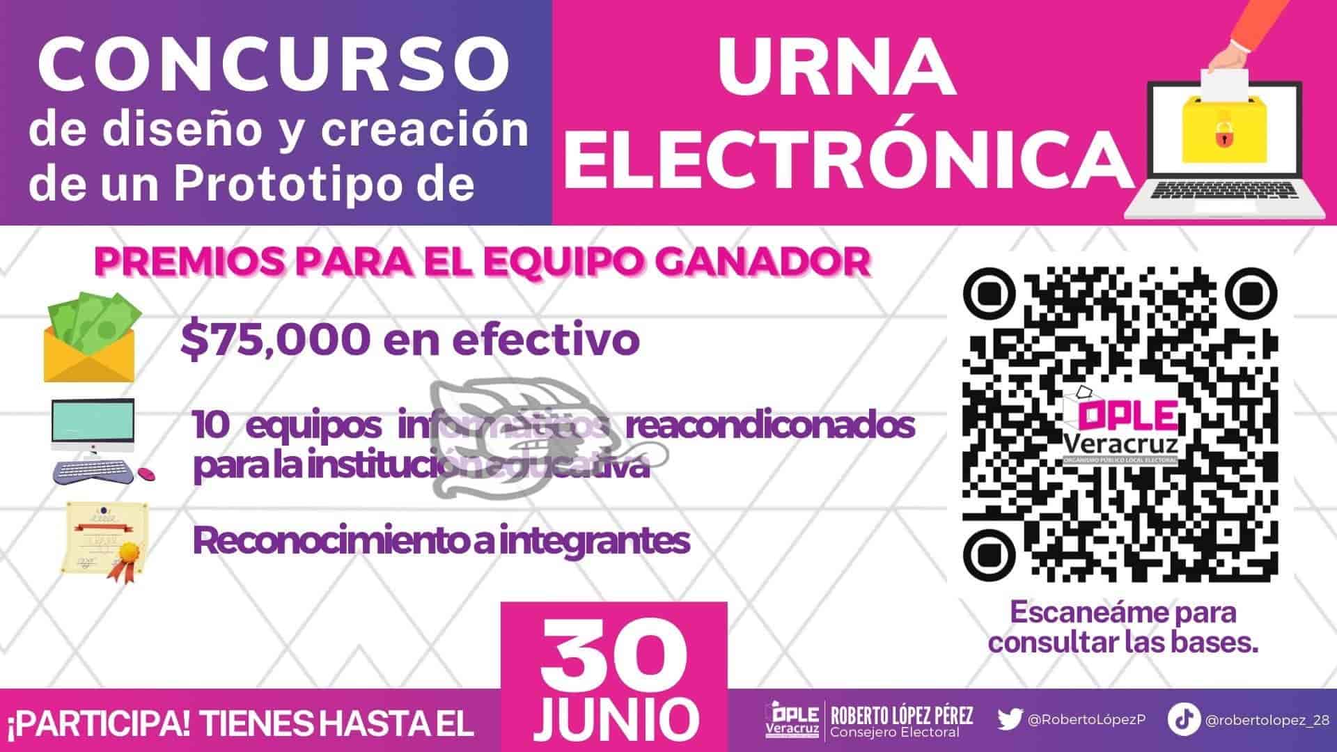 Cinco universidades, inscritas a concurso de urna electrónica del OPLE 