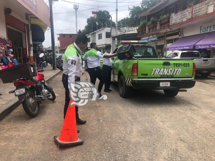 Implementan operativo de seguridad y cultura vial en Acayucan (+Video)