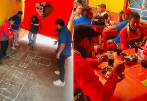Captan a trabajadores de empresas refresqueras rivales festejando juntos(+video)